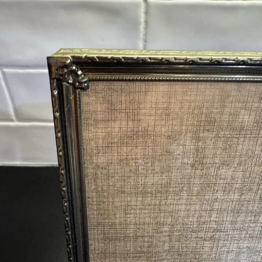 VINTAGE‎ Heirloom ETCHED BRASS MCM 8 X 10 PHOTO PICTURE FRAME ORNATE